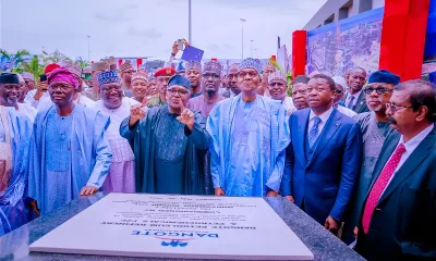 Buhari and others in Dangote Refinery