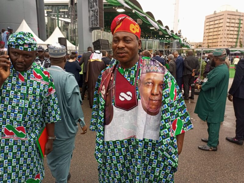 Daniel Amokachi at the Eagle Square