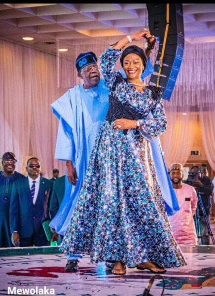 Tinubu and wife