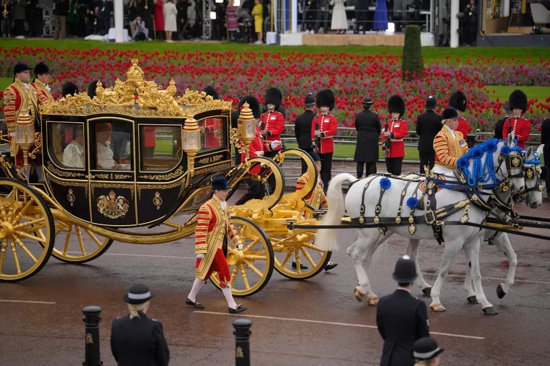 King Charles arrives at Westminster Abbey for his coronation