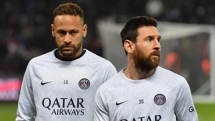 Lionel Messi and Neymar in PSG