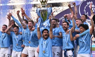 Man City celebrates Premier League