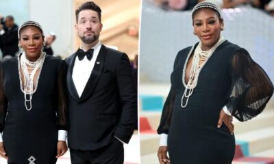 Serena Williams unveils baby bump at Met Gala