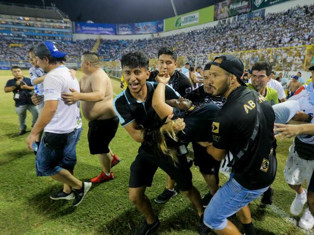 Stadium stampede at El Salvador
