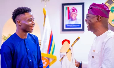 Bukayo Saka and Sanwo-Olu