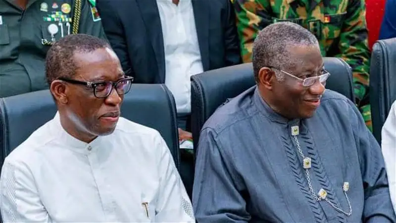 Ifeanyi Okowa and Goodluck Jonathan