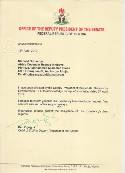 This is an acknowledgement from the 8th NASS during the consultation for June 12 to replaced our democracy day.