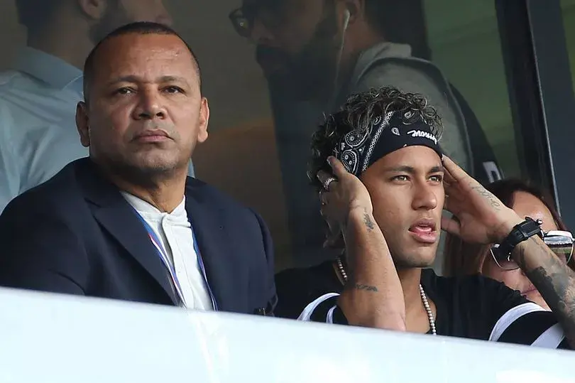 Neymar and his father