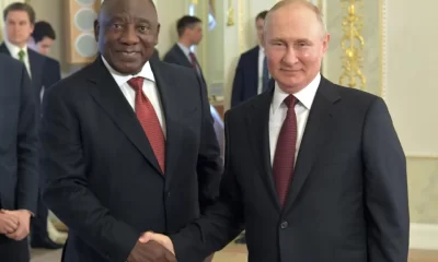 Ramaphosa and Putin. St. Petersburg, June 17, 2023.