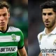 Real Madrid forward Marco Asensio and Sporting Lisbon midfielder Manuel Ugarte