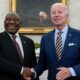 Cyril Ramaphosa and Joe Biden