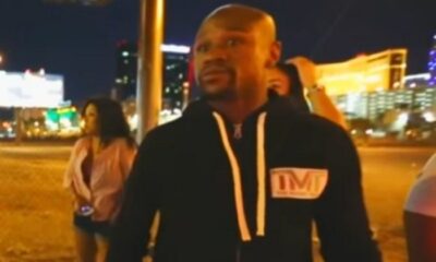 A screenshot of Floyd Mayweather in the video