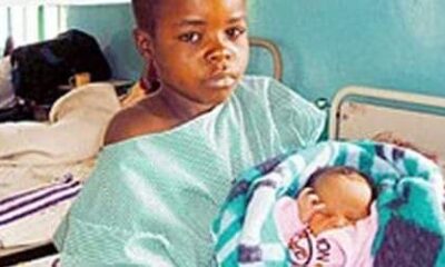 Young mother and baby