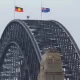 The Australian and Aboriginal flags will both fly at stadiums during the women’s football World Cup © Robert WALLACE / AFP/File