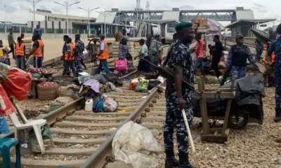 Lagos taskforce dislodges traders on Agege rail-track