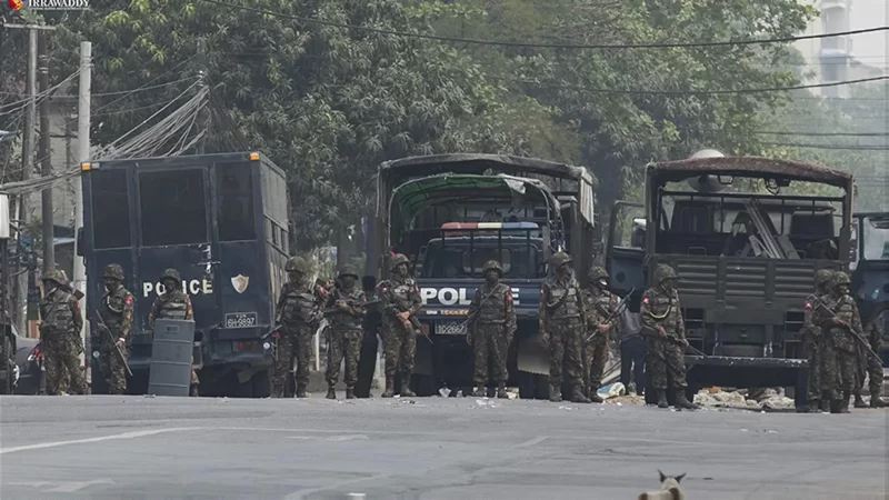 Myanmar-junta-Police