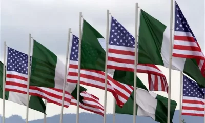 Nigeria and America flag
