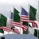 Nigeria and America flag