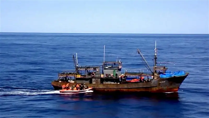 Container in North Korea Sea