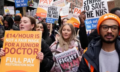 UK Doctor protesting
