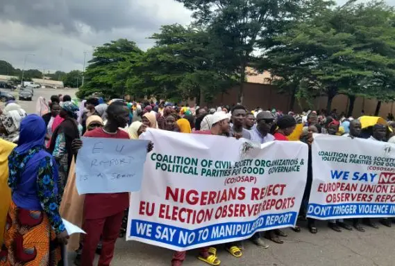 Nigerians kick against the EU report on the 2023 election
