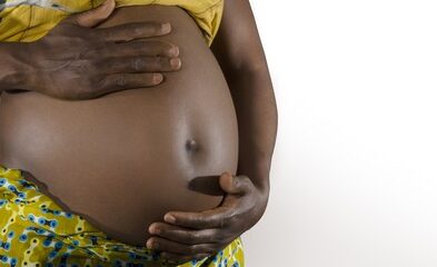 Pregnant African woman