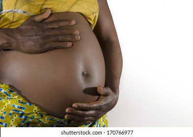 Pregnant African woman