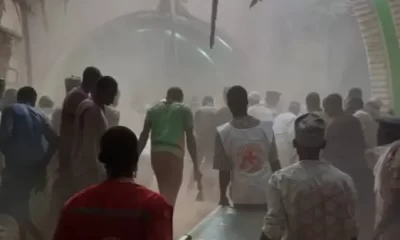 Collapsed mosque in Zaria, Kaduna State