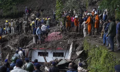 Collapsed temple in India