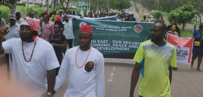 Enugu youths - Igbo youths march the streets, as businesses pick up in Enugu