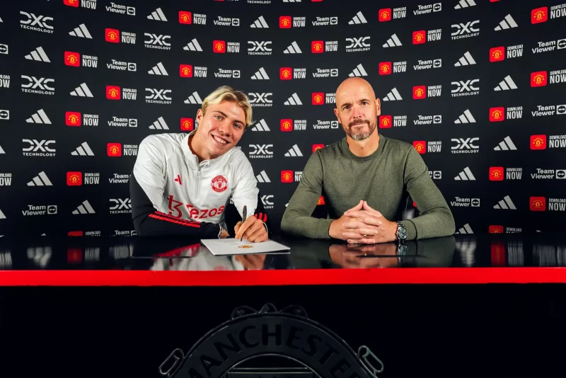 Hojlund and Erik ten Hag