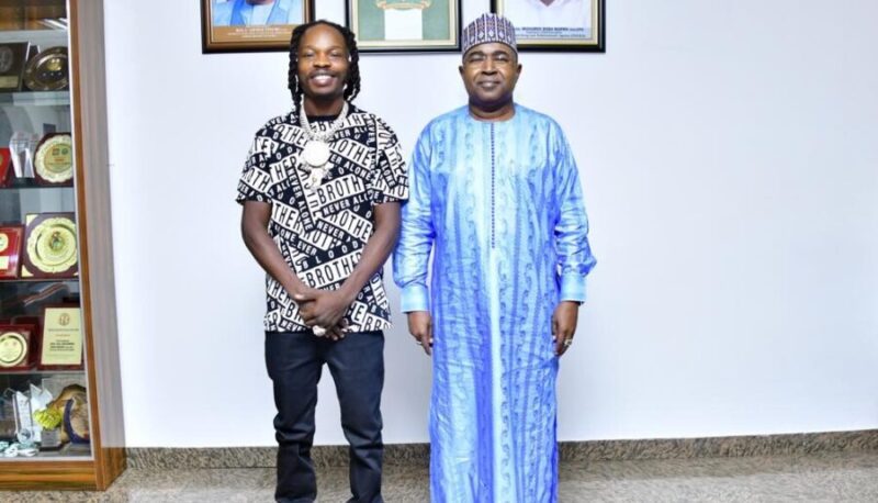 Naira Marley and Director, Buba Marwa