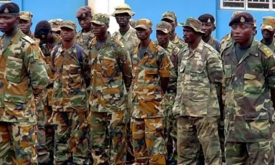 Soldiers in the Sierra Leone army