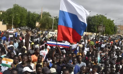 Niger Republic Coup - Russian flag