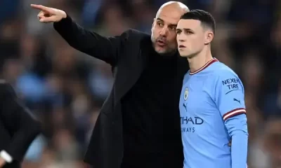 Phil Foden and Pep Guardiola