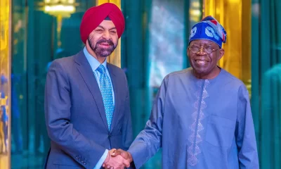 President of the World Bank, Ajay Banga and Tinubu