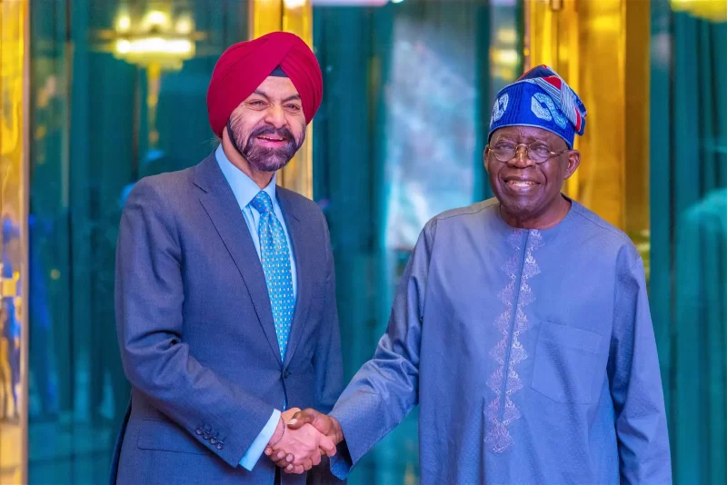 President of the World Bank, Ajay Banga and Tinubu