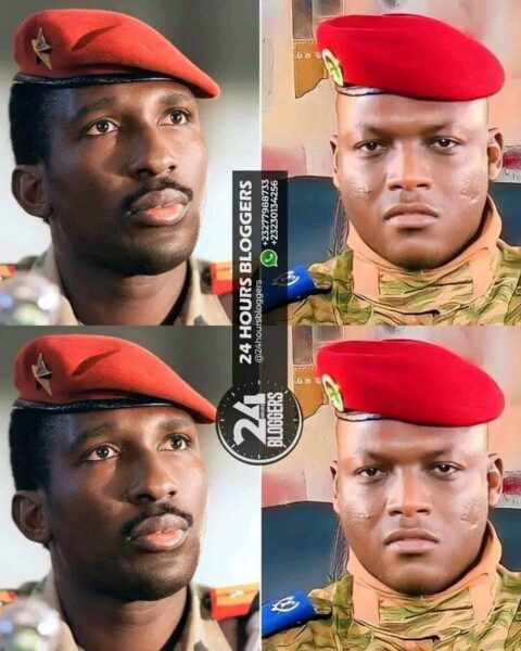 Thomas Sankara and Ibrahim Traore of Burkina Faso