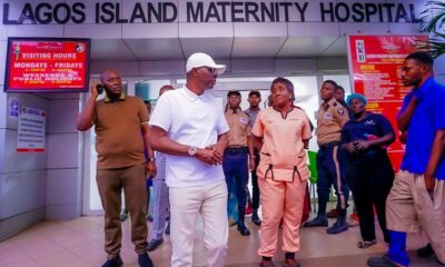 Sanwo-Olu at the Island hospital