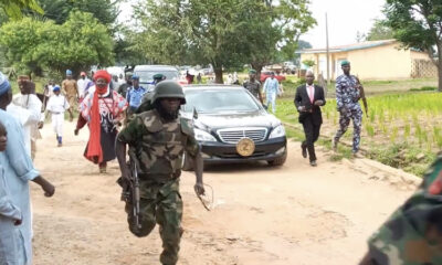 Soldier escorting an emir in the North