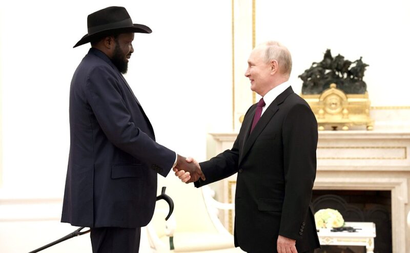 Salvatore Kiir. Vladimir Putin.