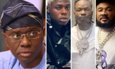 Mohbad, Sanwo-Olu, Naira Marley and Sam Larry