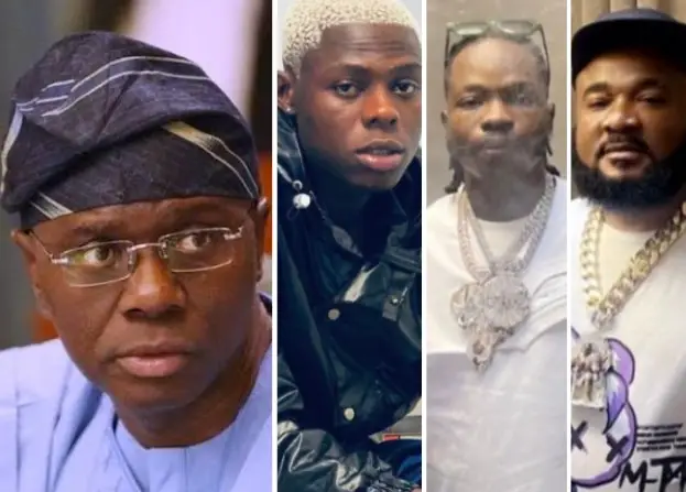 Mohbad, Sanwo-Olu, Naira Marley and Sam Larry