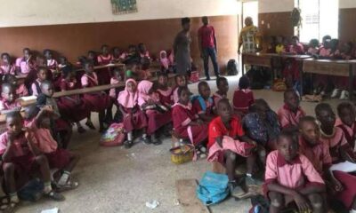 School children in classroom