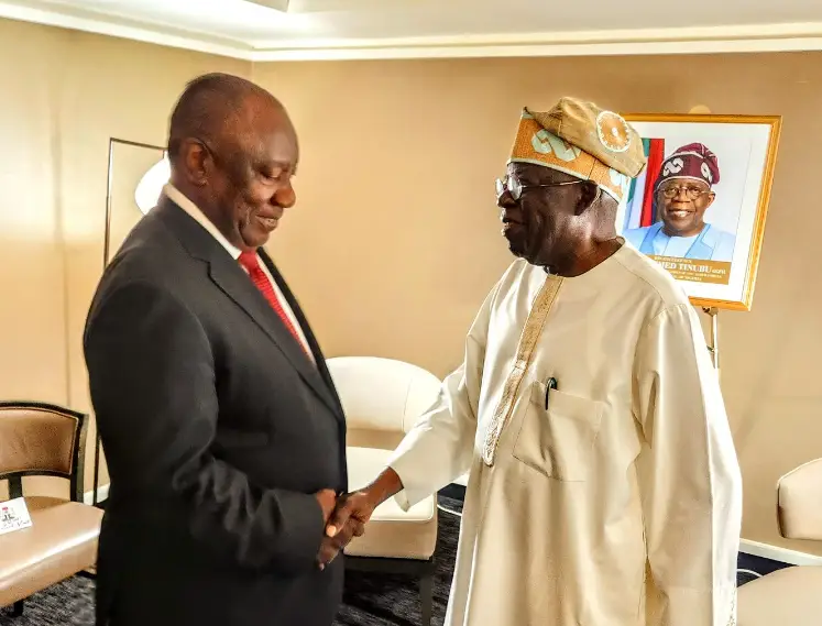 Cyril Ramaphosa and Tinubu