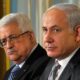 Benjamin Netanyahu and Mahmoud Abbas, leader of Palestine