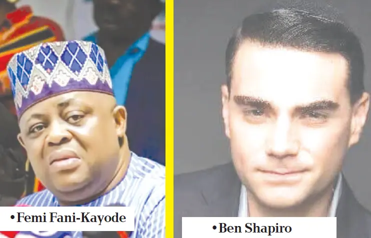 Femi Fani-Kayode and Ben Shapiro