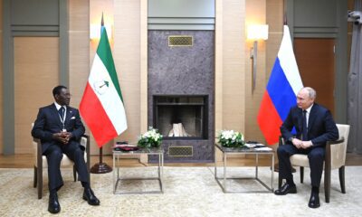 Teodoro Obiang Nguema Mbasogo and Vladimir Putin