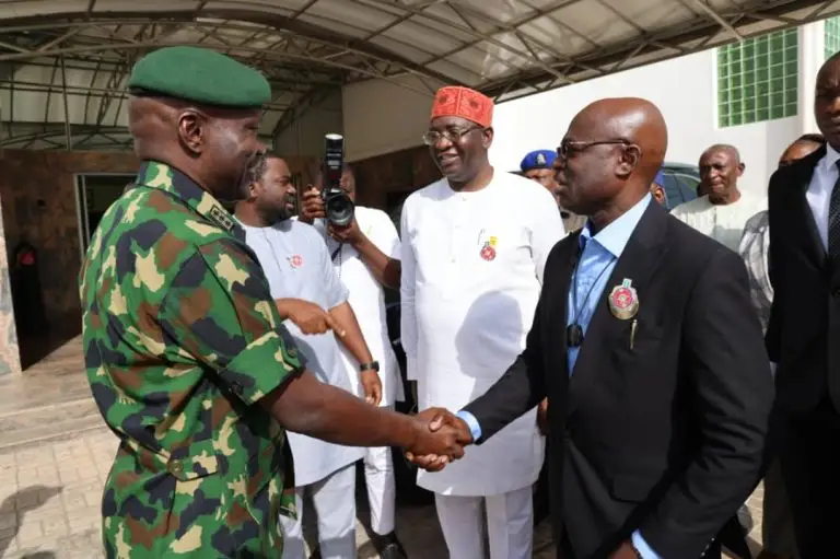 COAS Lagbaja and Governor Alia of Benue State