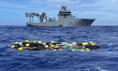 cocaine washed up in beaches